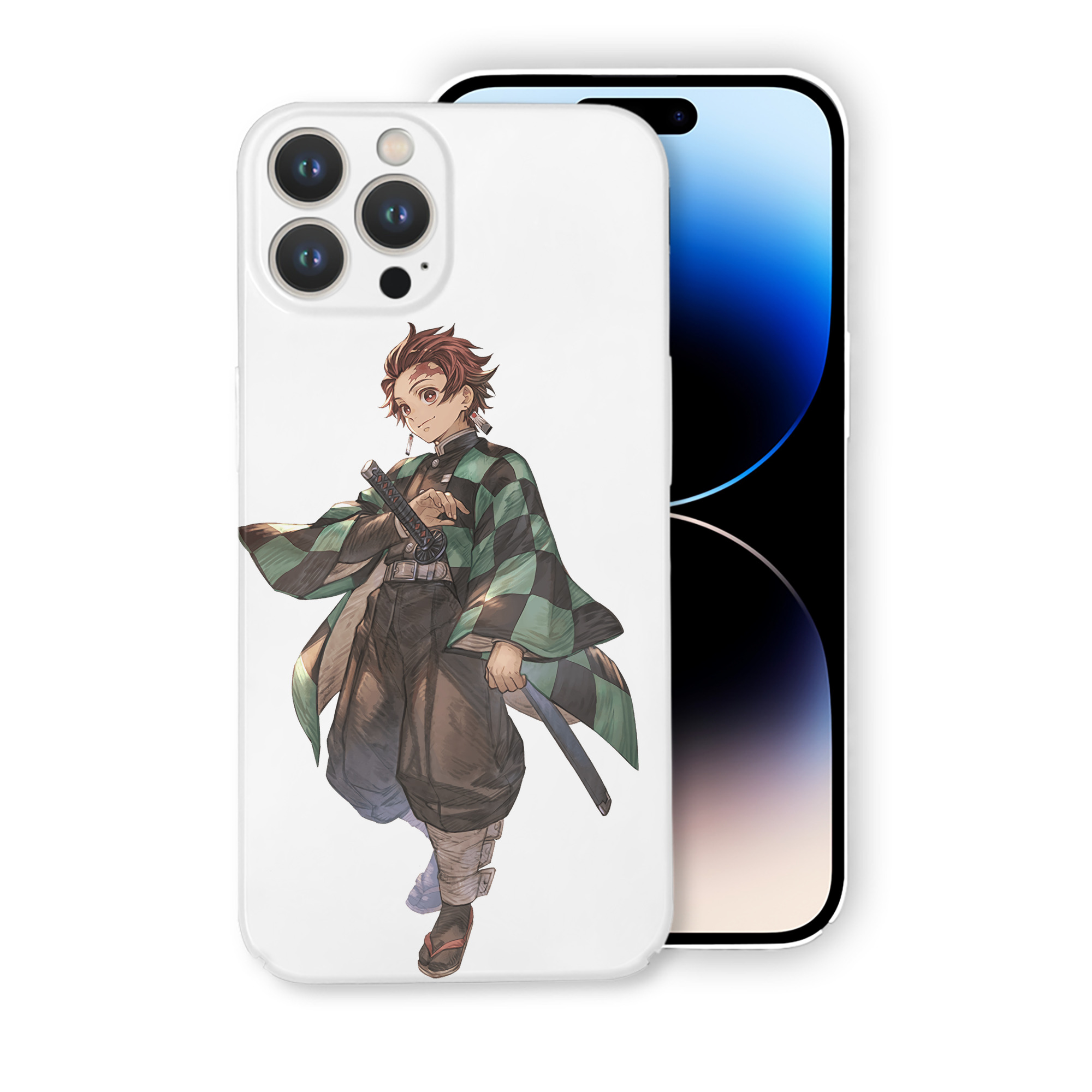 （画像用） 鬼滅の刃 竈門 炭治郎／かまど たんじろう Kamado Tanjirou 【iPhone 14シリーズ対応】ハードケース